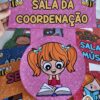 Placas de identificação de sala