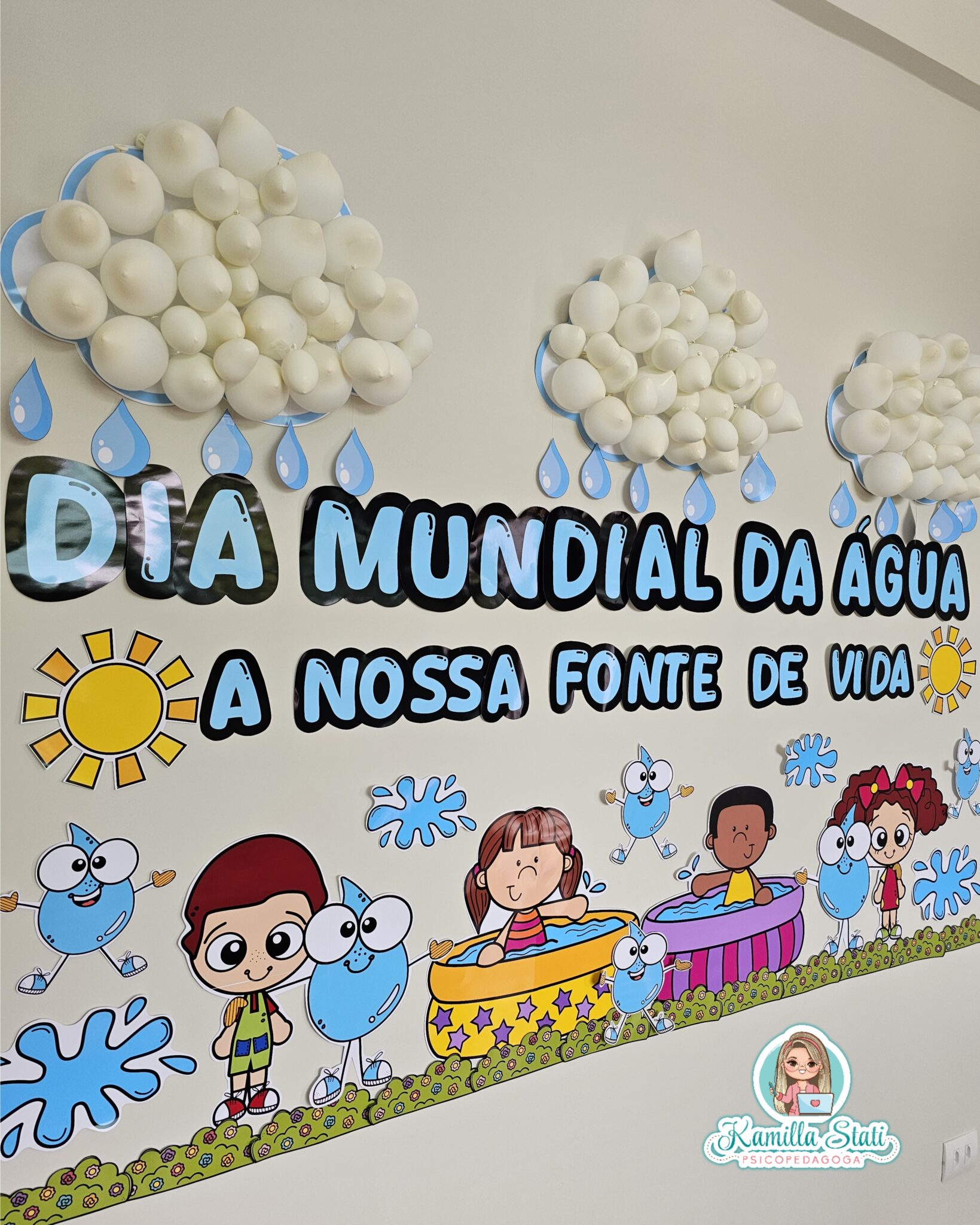 Painel dia mundial da água - Materiais Para Profes: Seu Portal de Recursos