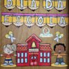 Decoração de porta: dia da escola - Imagem 3