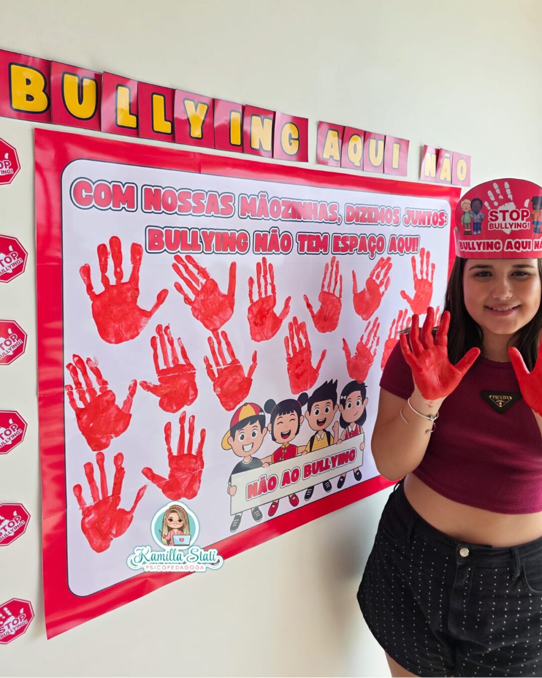 ️Mural das mãozinhas bullying - Image 6