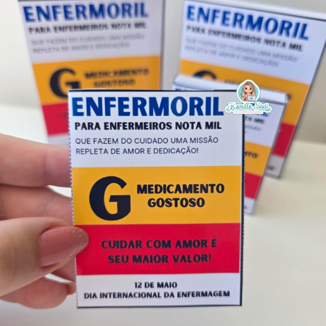Caixinhas pílulas dia da enfermagem