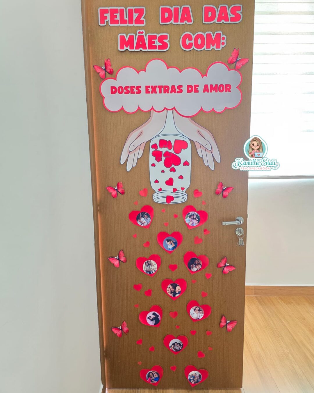 Decoração de porta dia das mães doses extras de amor - Image 2