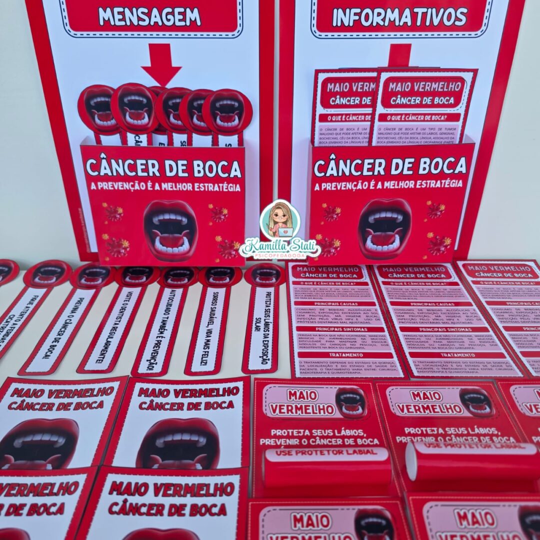Kit Maio Vermelho: câncer de boca