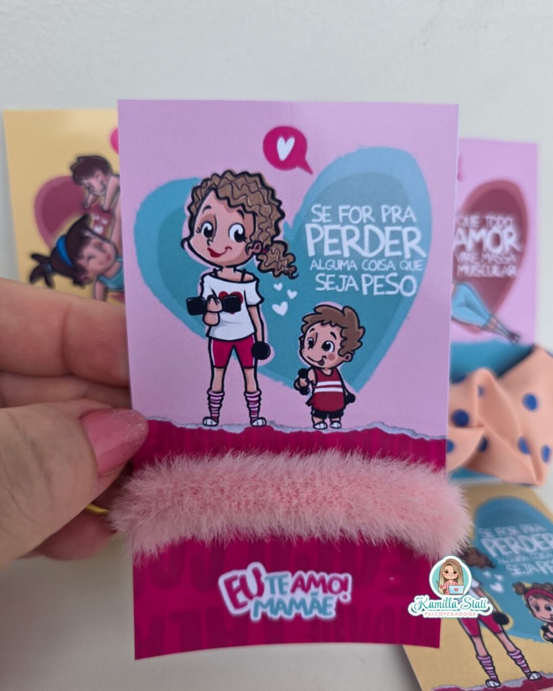 Lembrancinha rabicó de cabelo mamãe fitness - Image 5