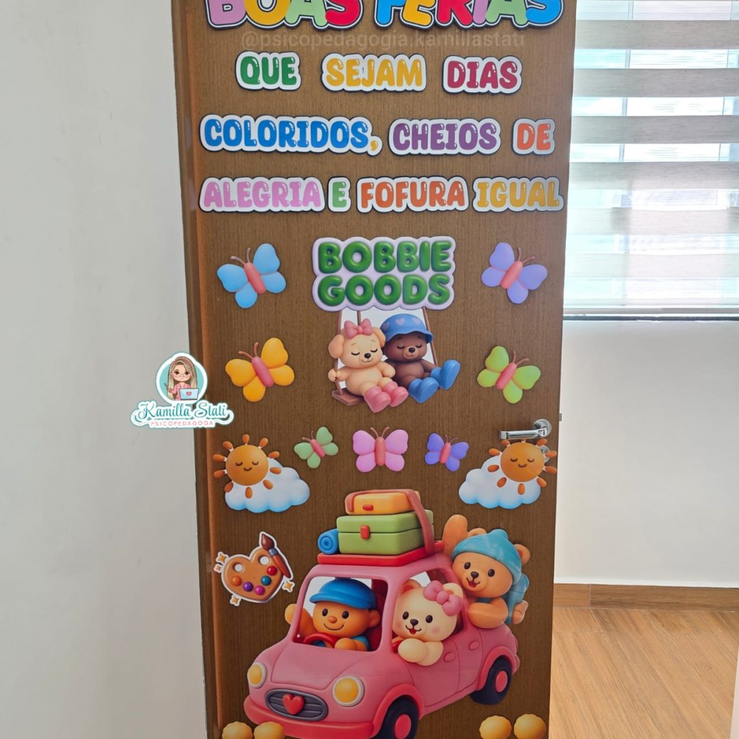 Decoração de Porta Boas Férias com Bobbie Goods