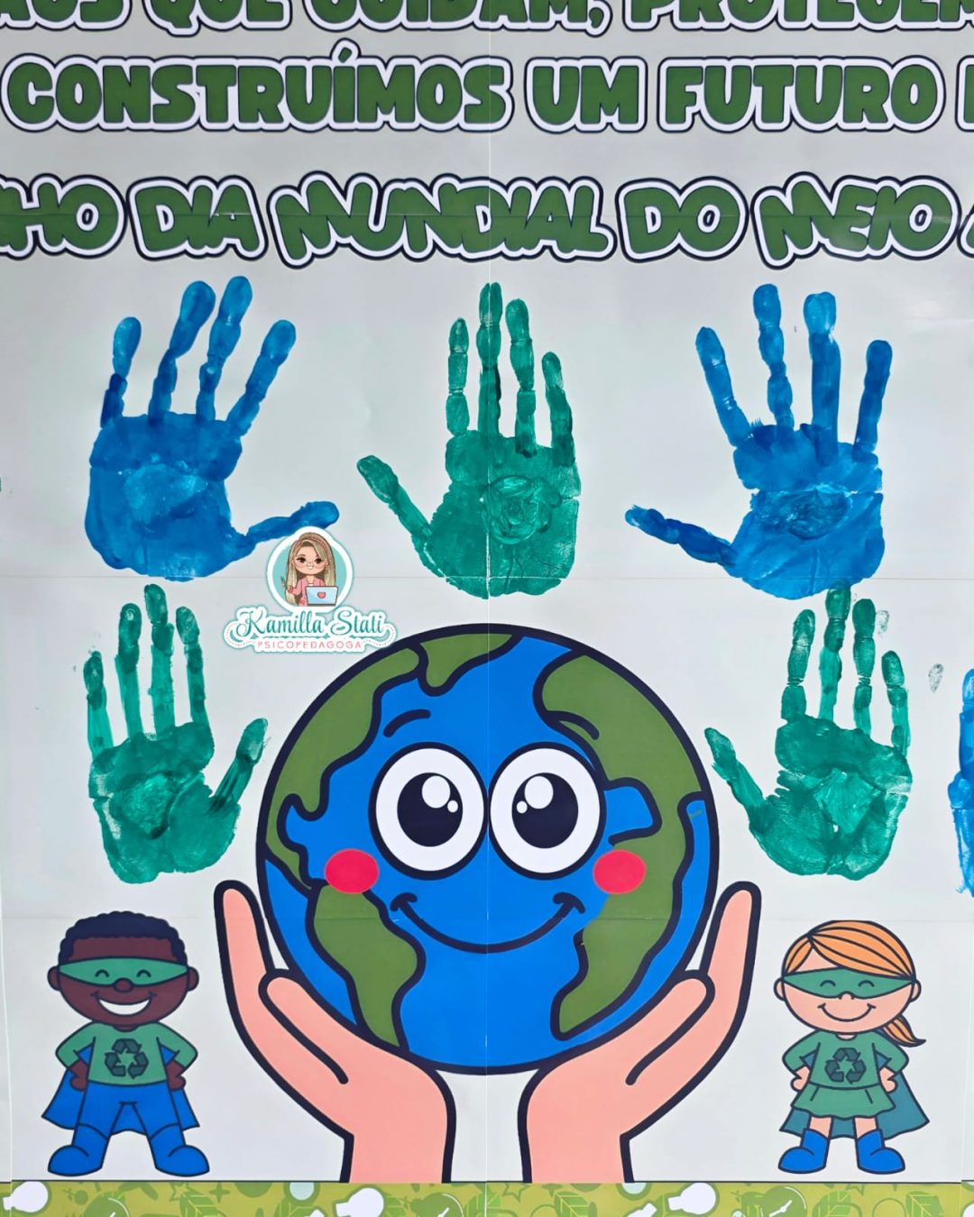 Mural das mãozinhas meio ambiente - Imagem 4
