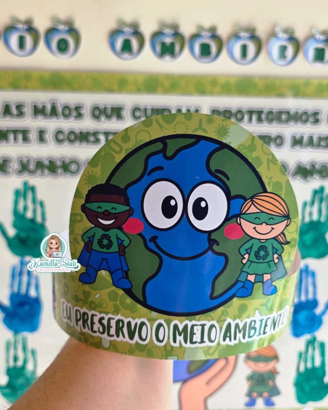 Mural das mãozinhas meio ambiente - Imagem 5