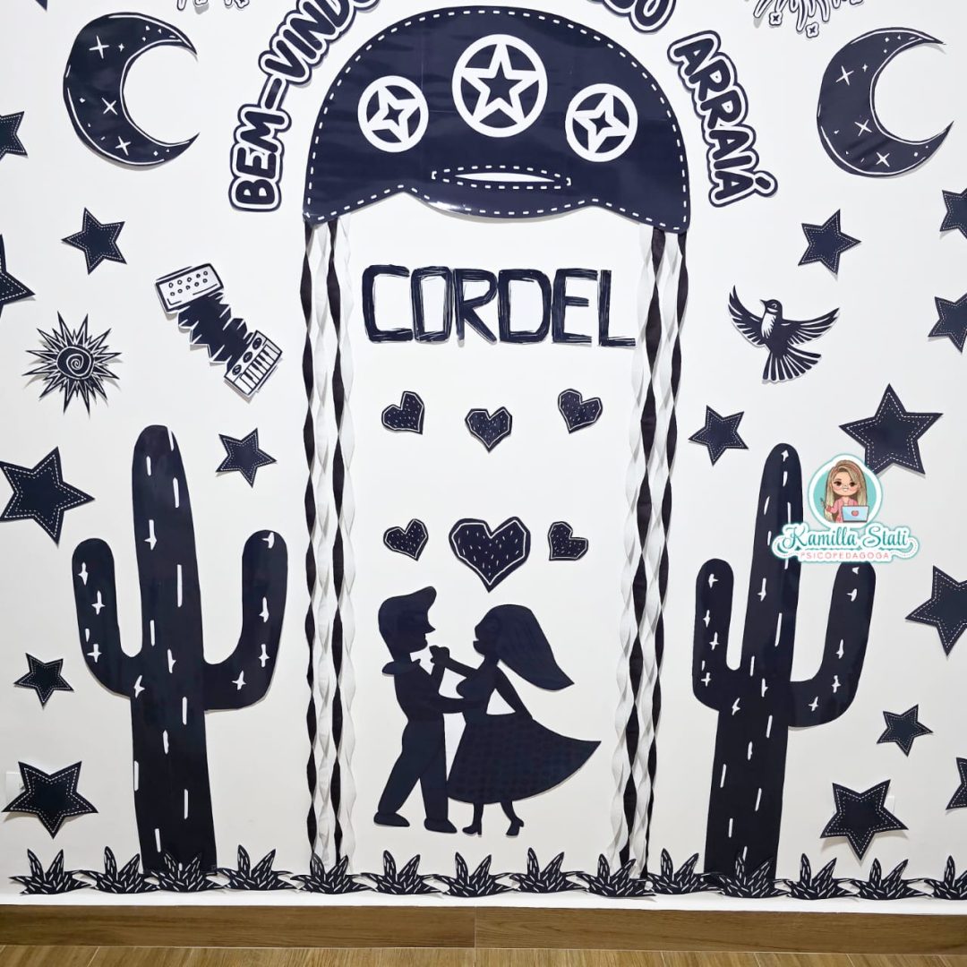 Painel cordel bem-vindos
