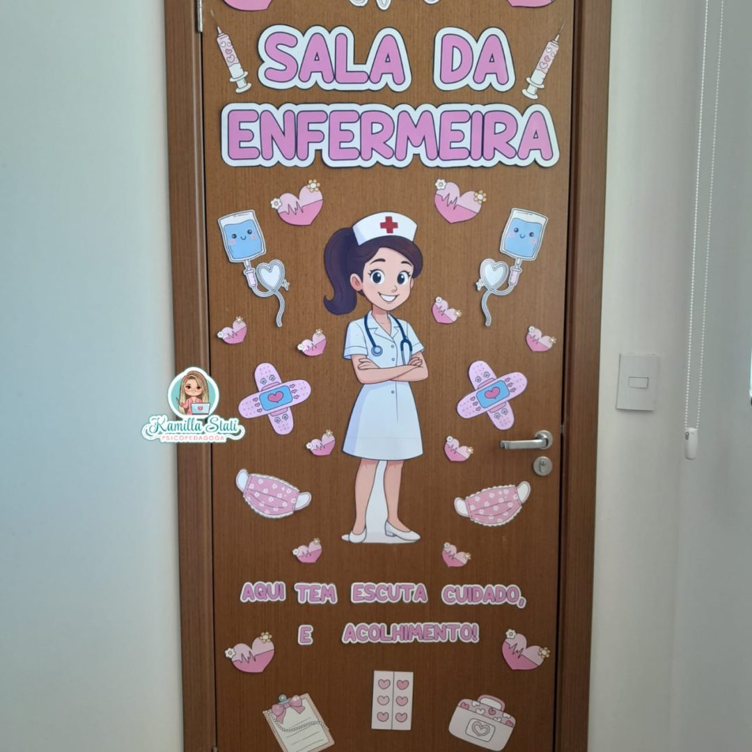 Decoração de porta Sala da Enfermeira