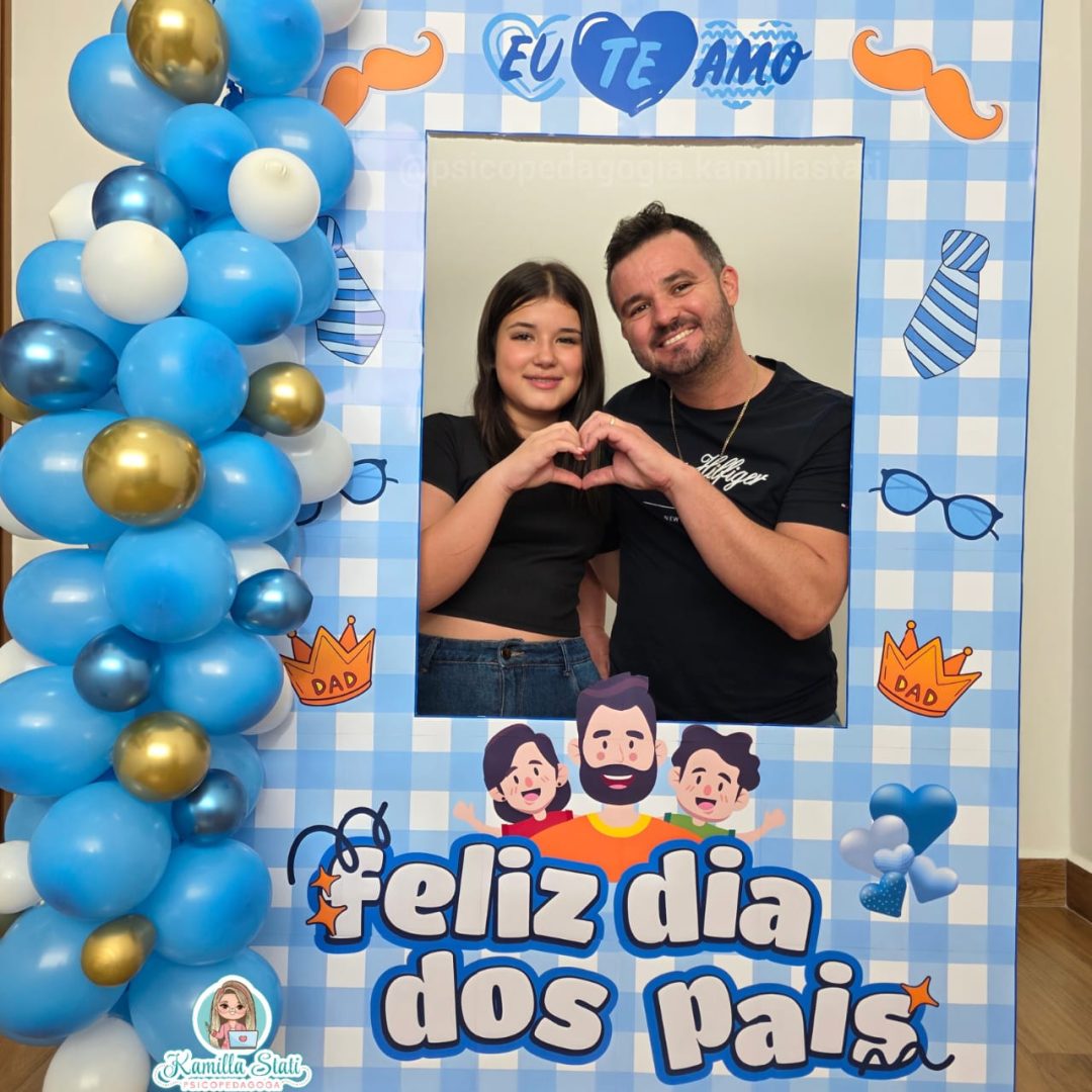 Moldura gigante para fotos dia dos pais