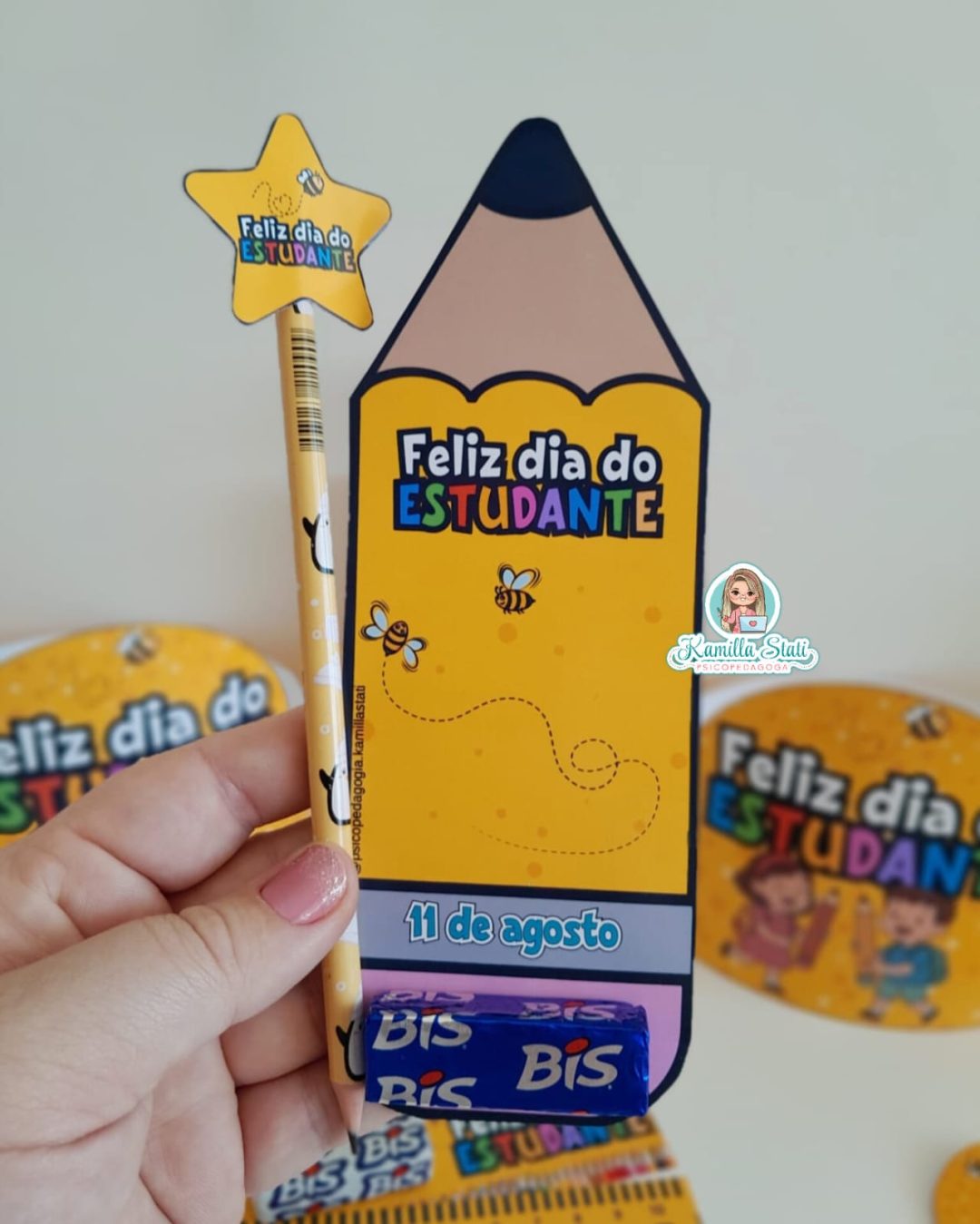 Kit dia do estudante lápis - Imagem 5