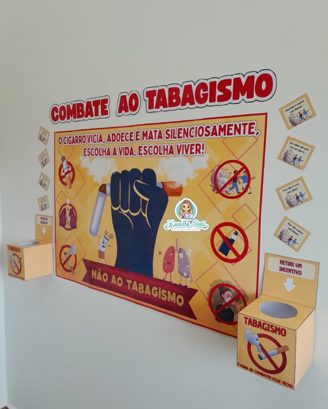 Mural + lembrancinhas Combate ao tabagismo - Imagem 2