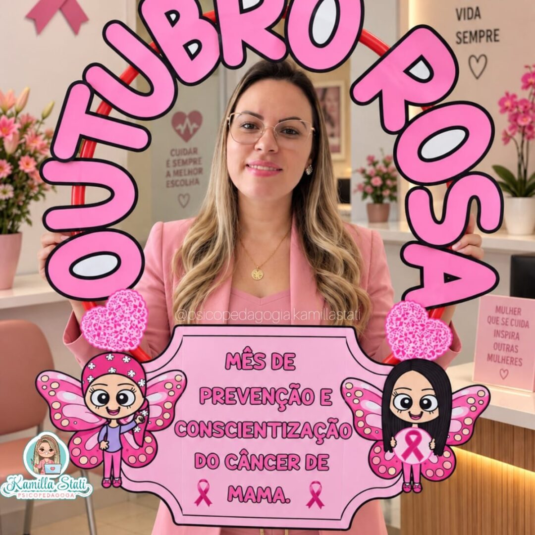 Bambolê para foto outubro rosa