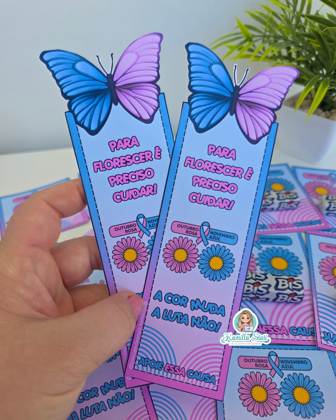 Lembrancinhas outubro rosa e novembro azul - Imagem 4