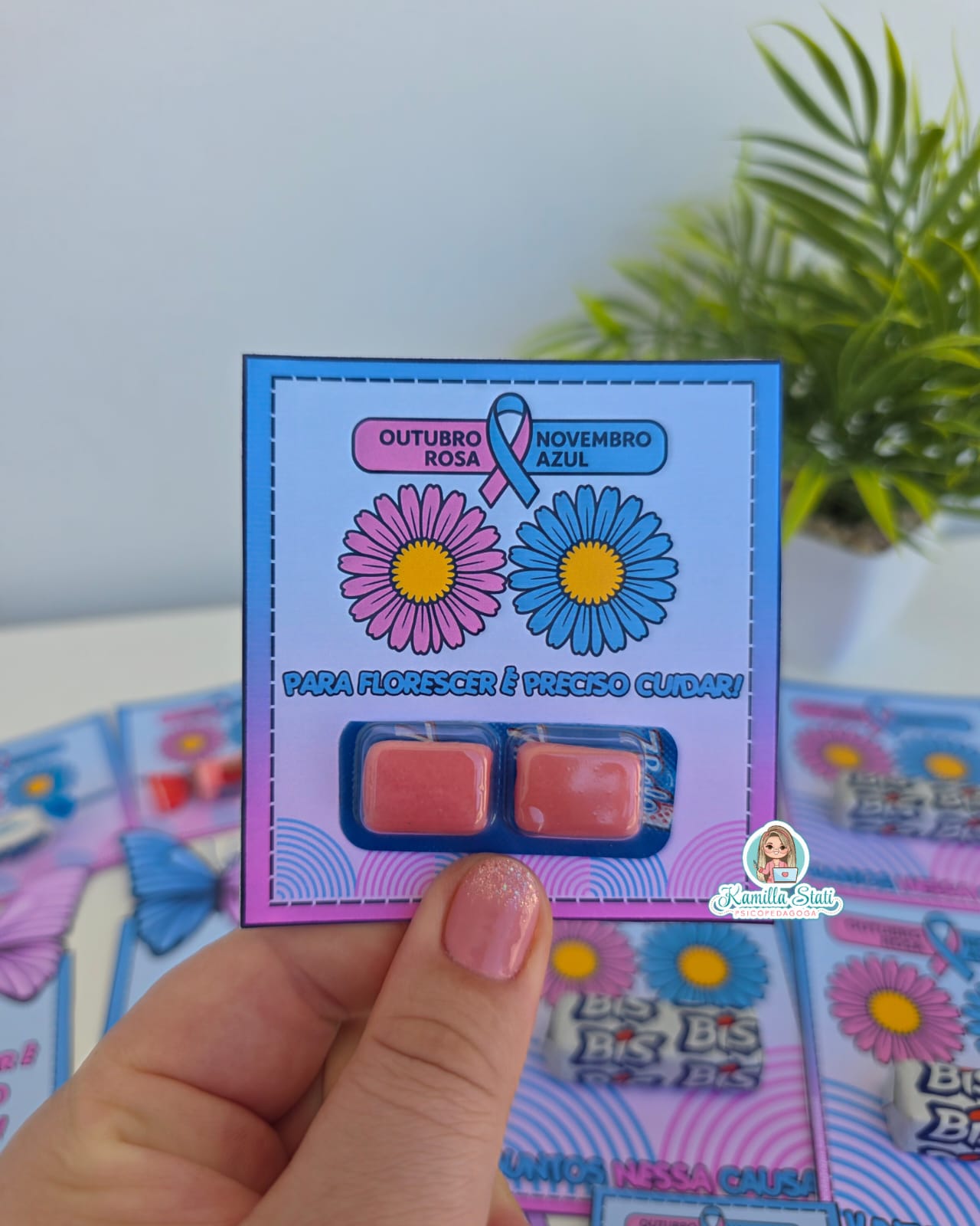 Lembrancinhas outubro rosa e novembro azul - Imagem 5