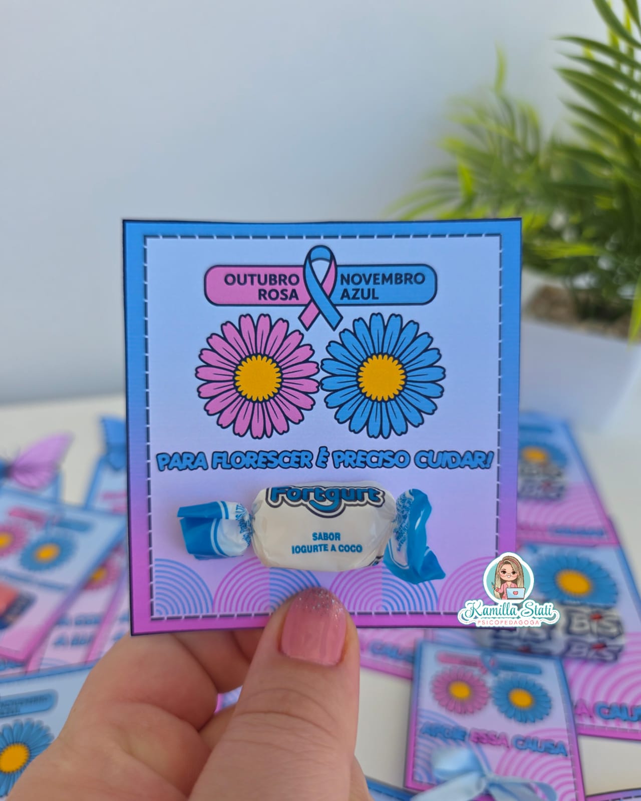 Lembrancinhas outubro rosa e novembro azul - Imagem 6