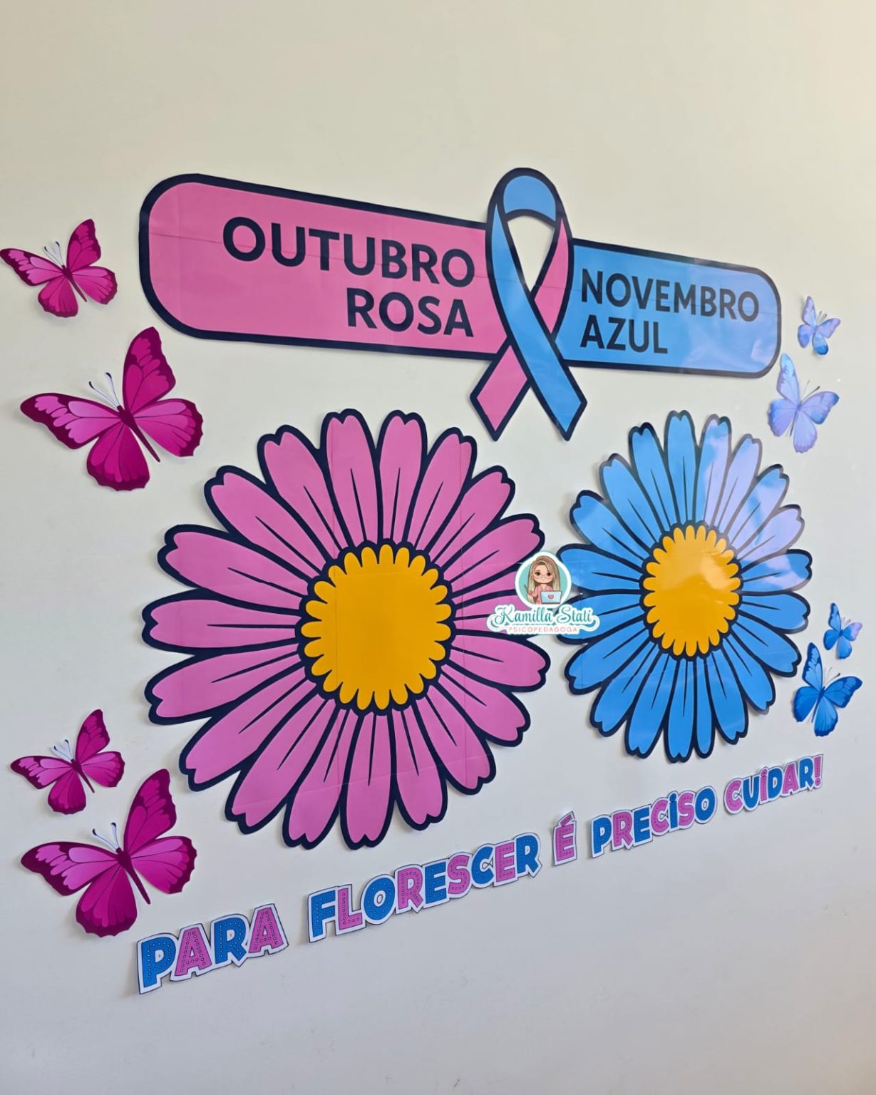 Painel Outubro rosa e Novembro azul - Materiais Para Profes: Seu Portal ...