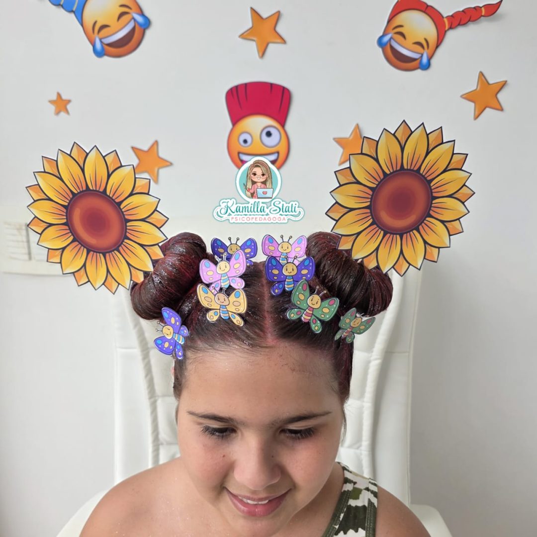 Cabelo maluco girassol