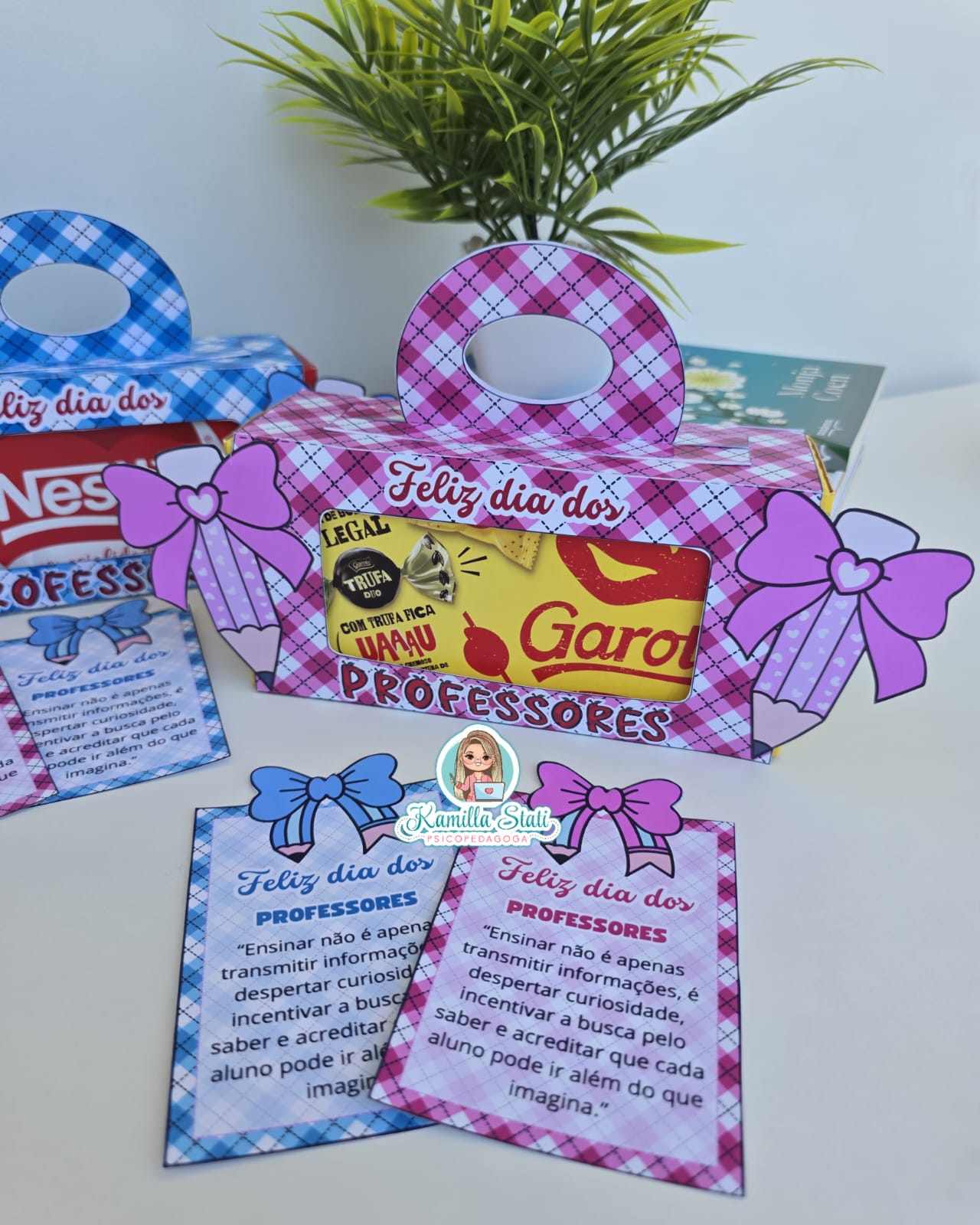 Caixa de bombom dia dos professores