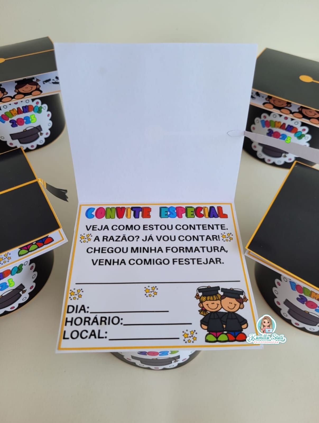 Convite formatura capelo 2025 - Imagem 2