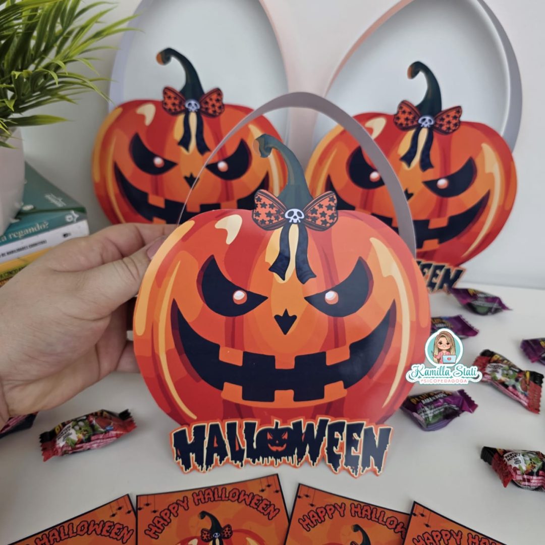 Lembrancinha abóbora halloween