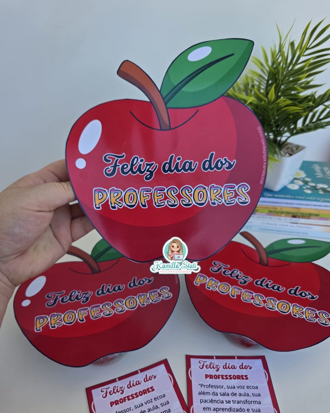 Lembrancinha dia dos Professores maça - Imagem 2