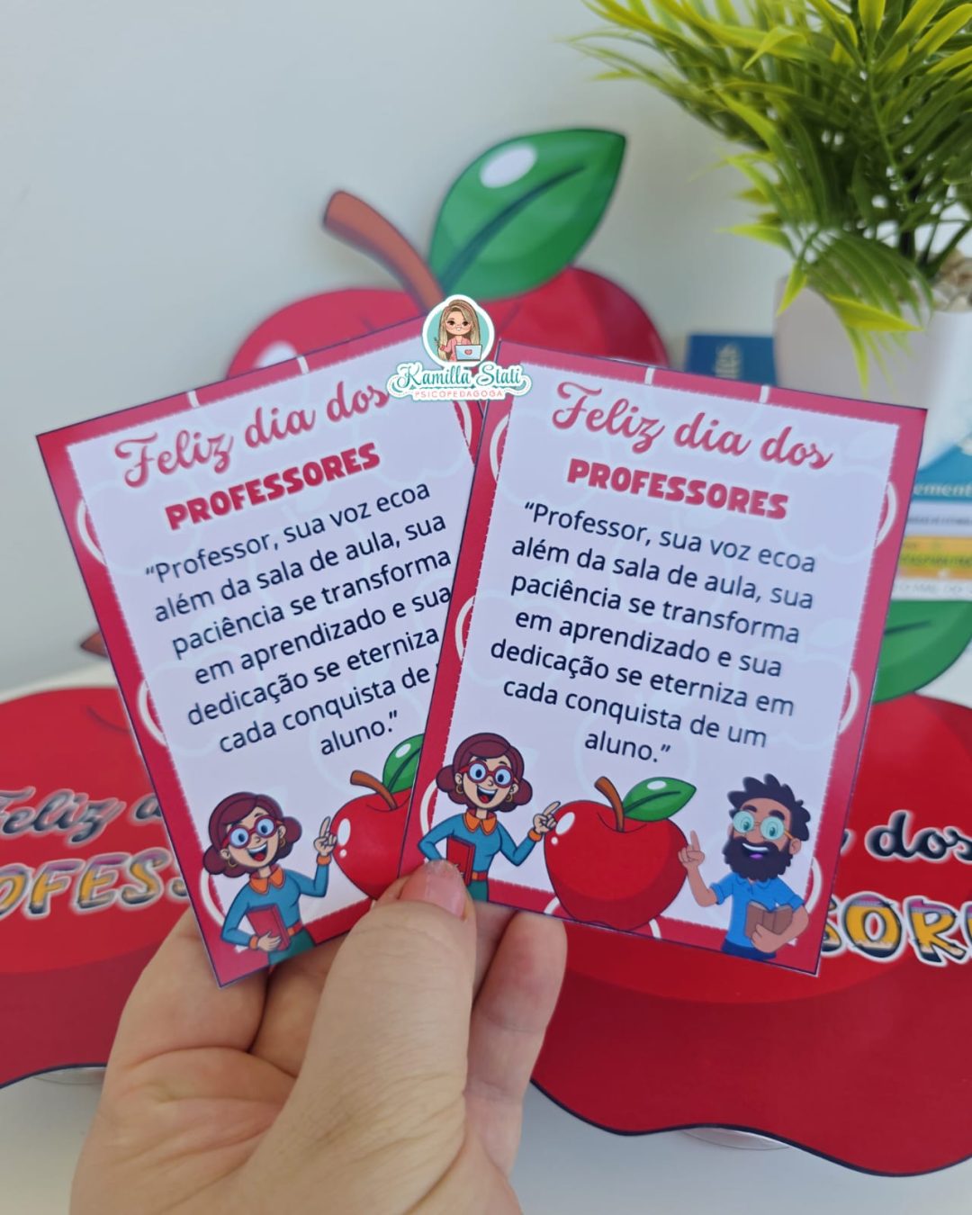 Lembrancinha dia dos Professores maça - Imagem 4