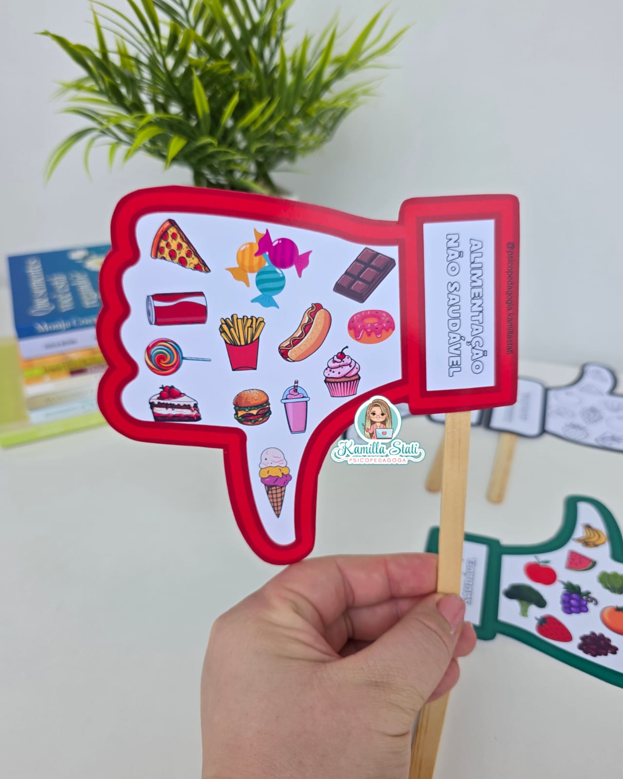 Mãozinhas da Alimentação Saudável e Não Saudável - Imagem 2