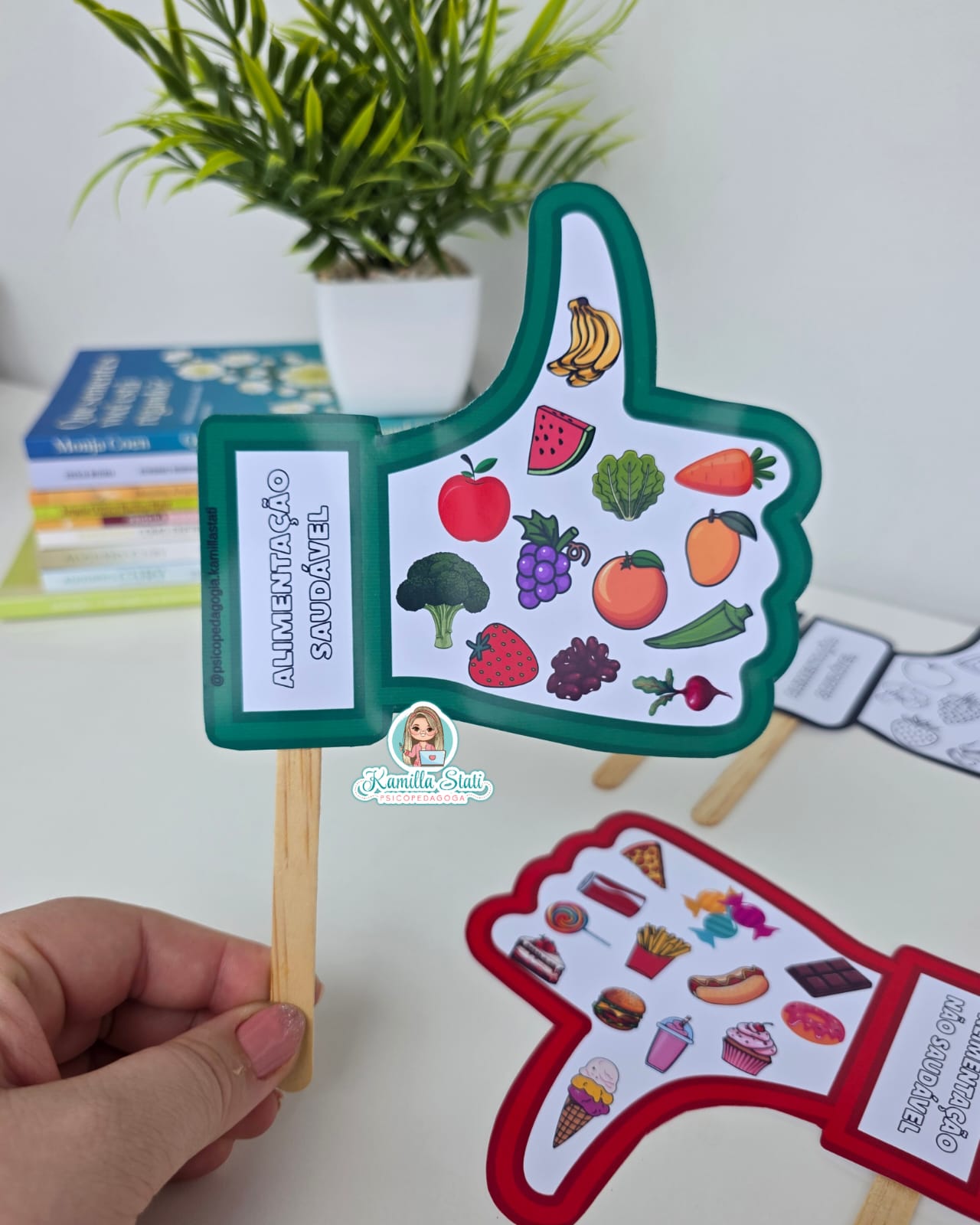 Mãozinhas da Alimentação Saudável e Não Saudável - Imagem 3