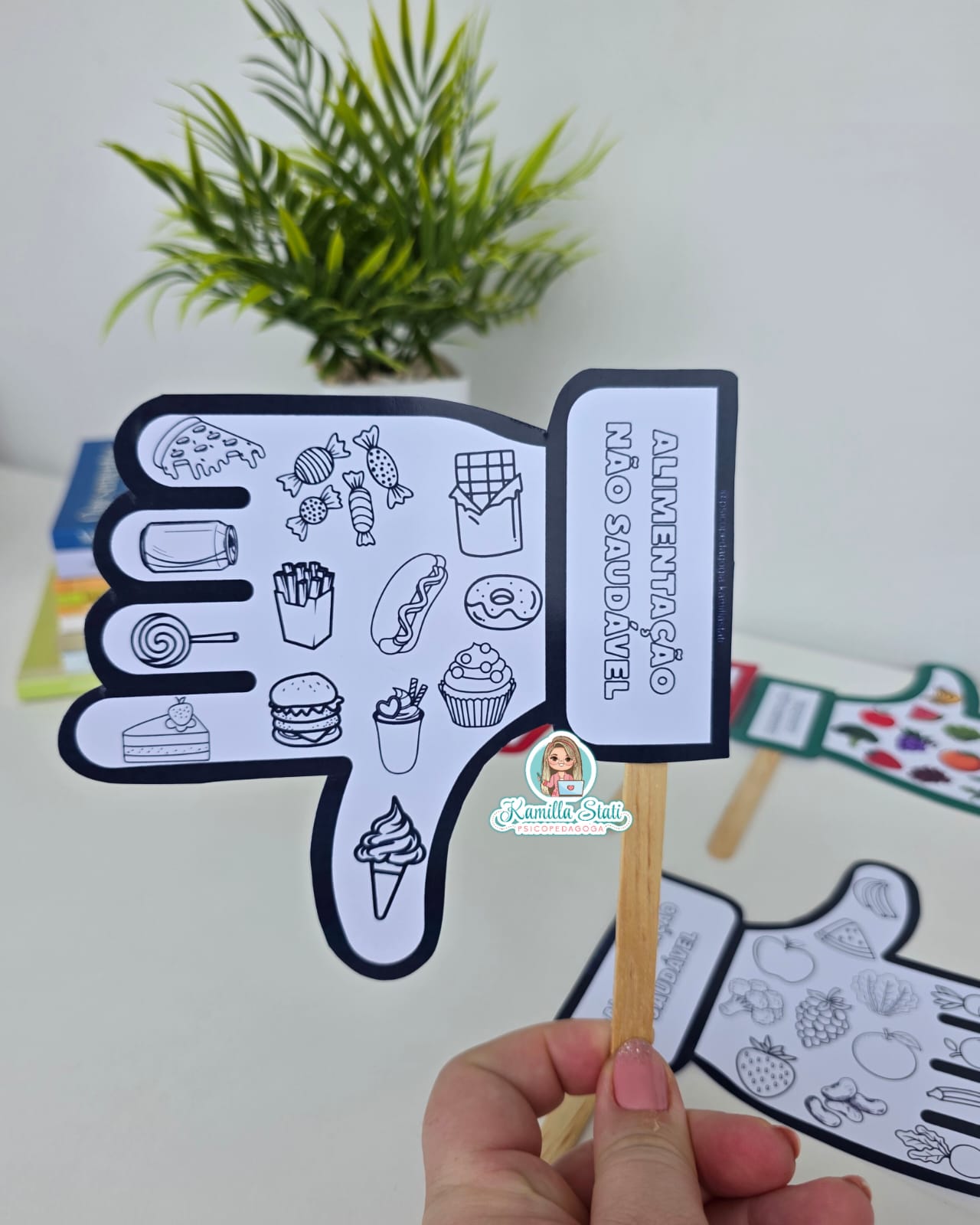 Mãozinhas da Alimentação Saudável e Não Saudável - Imagem 4