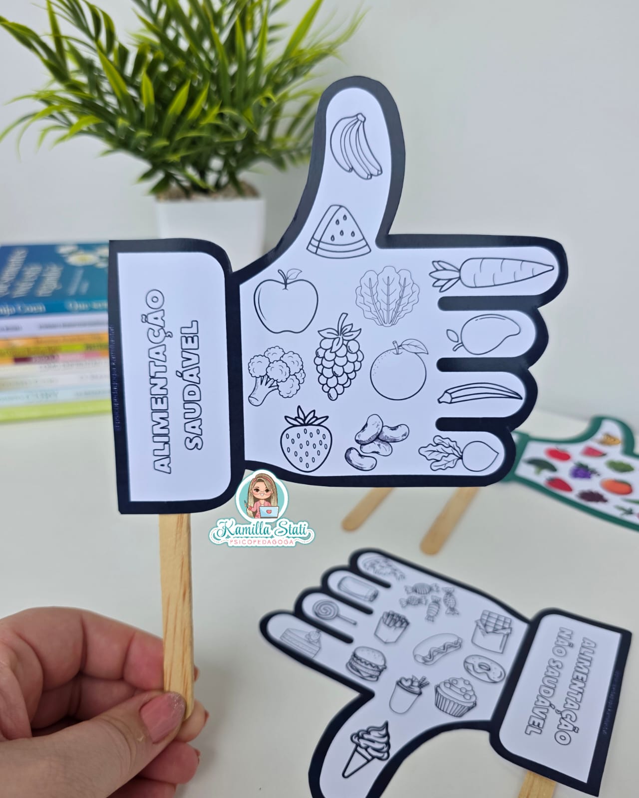 Mãozinhas da Alimentação Saudável e Não Saudável - Imagem 5