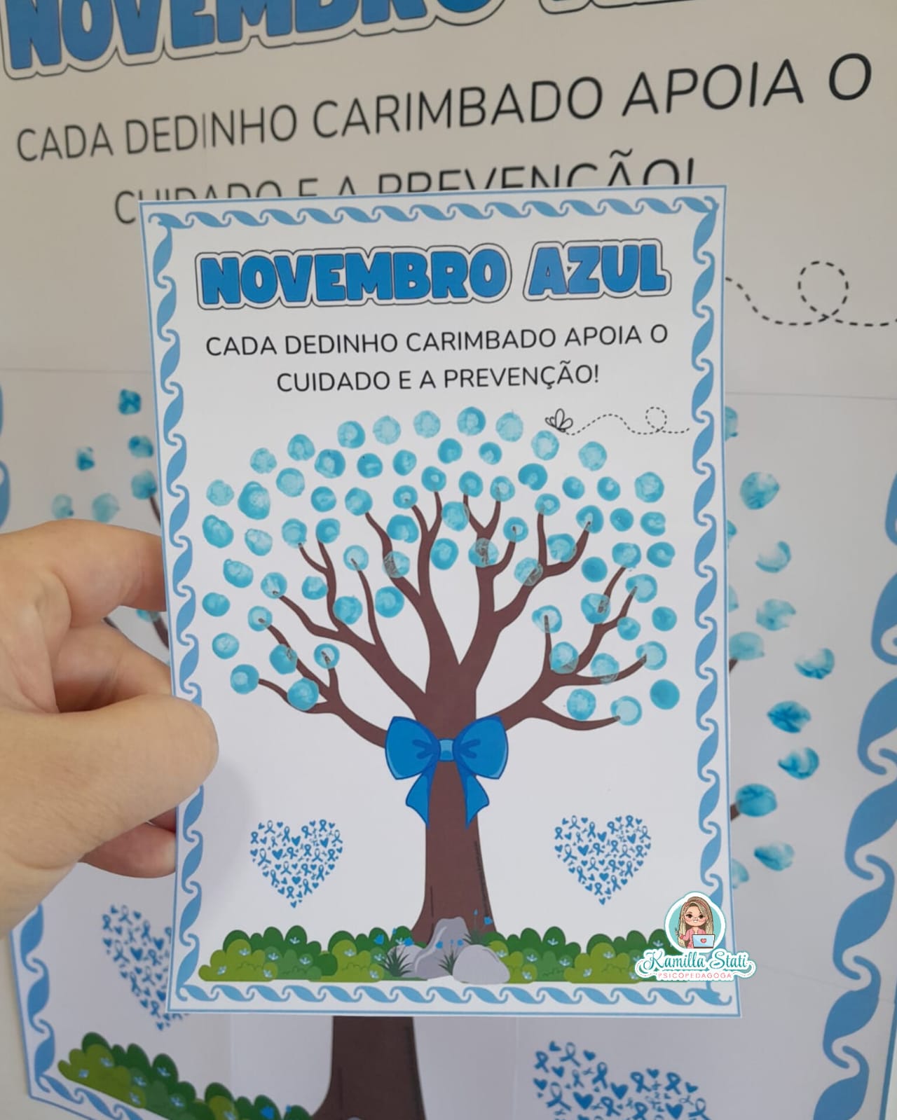Mural dos dedinhos Novembro Azul - Imagem 4