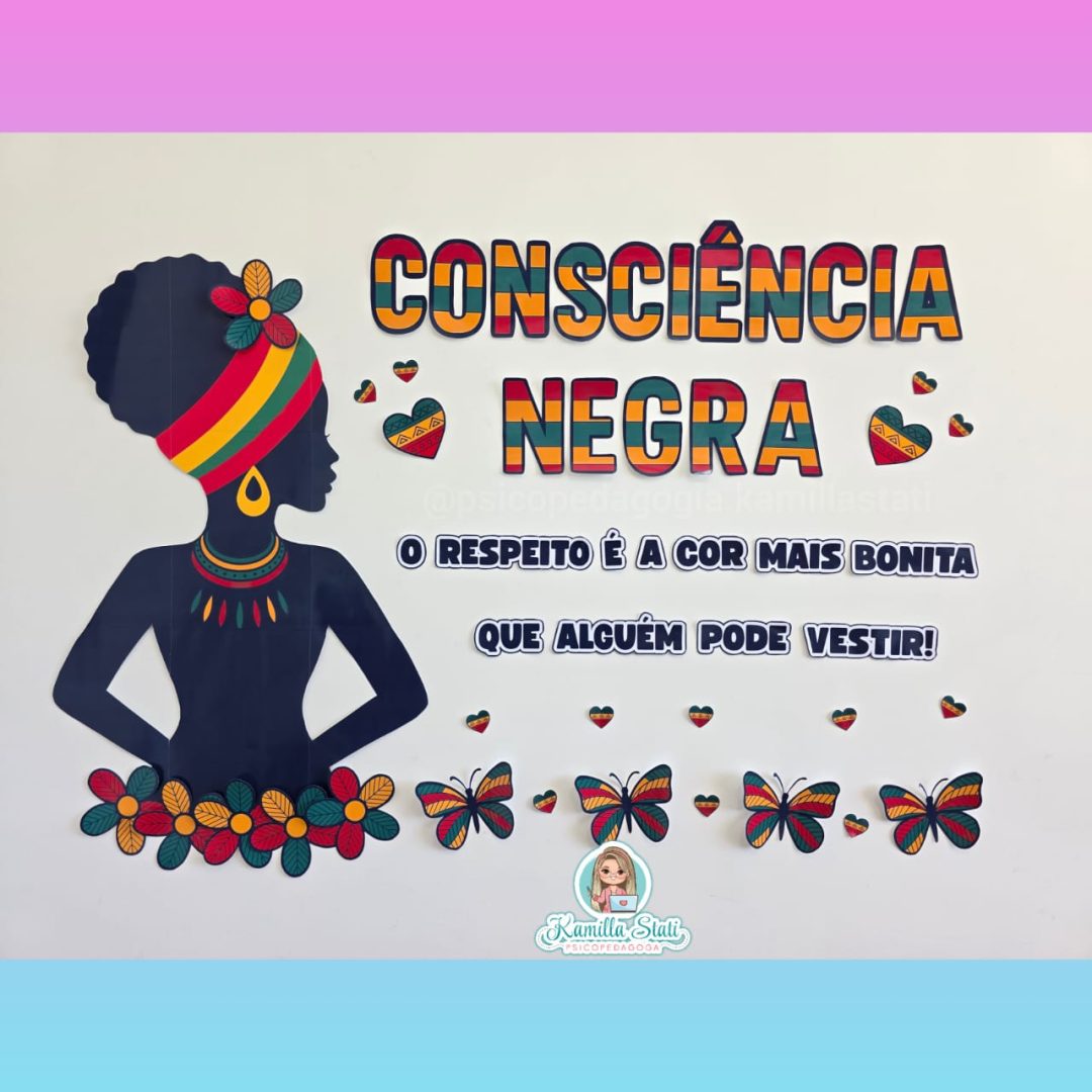 Painel Consciência Negra – Silhueta Afro