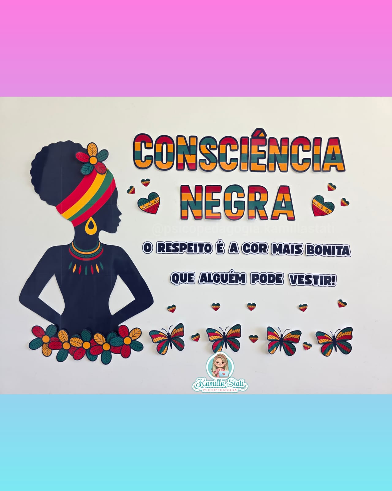 Painel Consciência Negra – Silhueta Afro