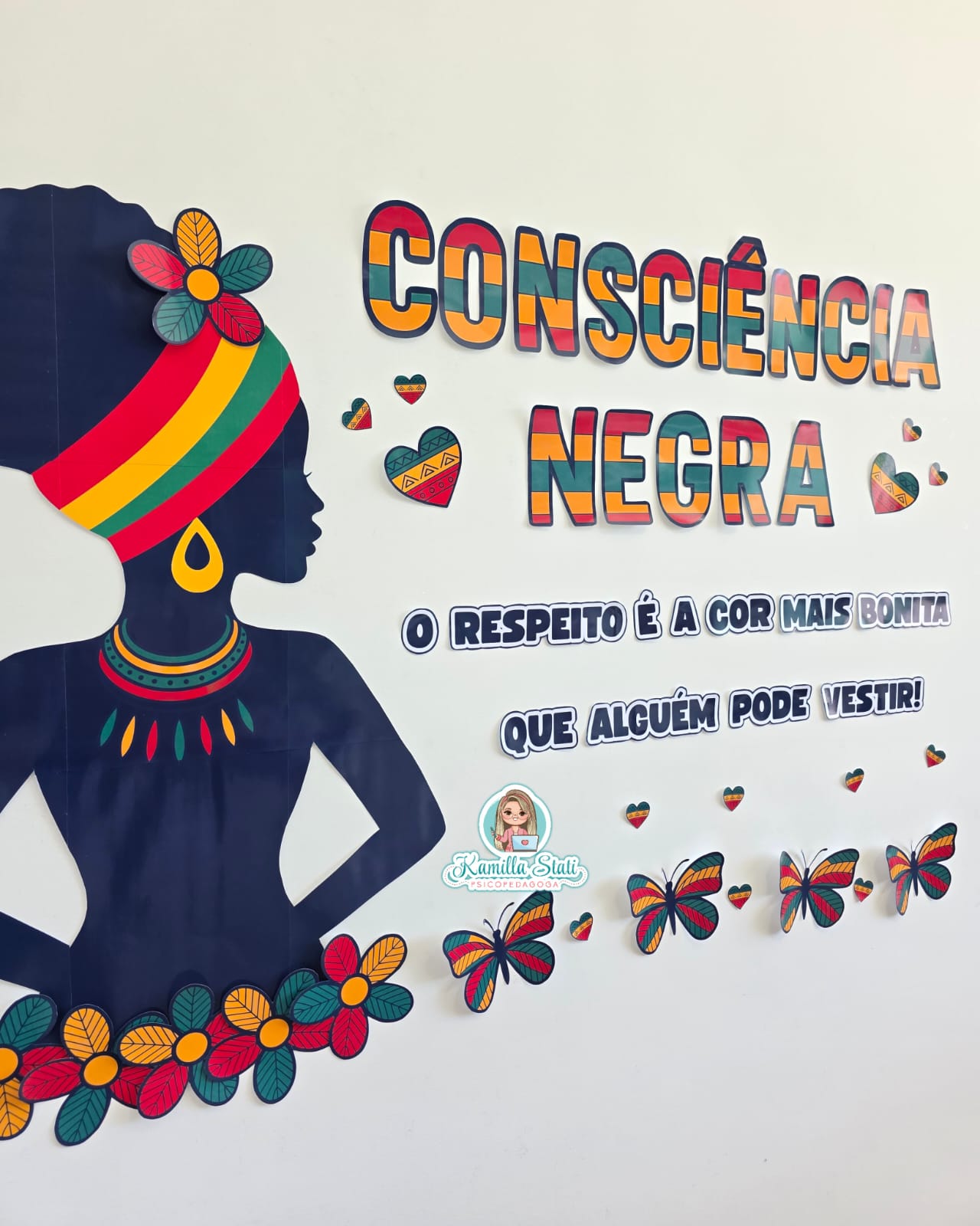 Painel Consciência Negra – Silhueta Afro - Imagem 3