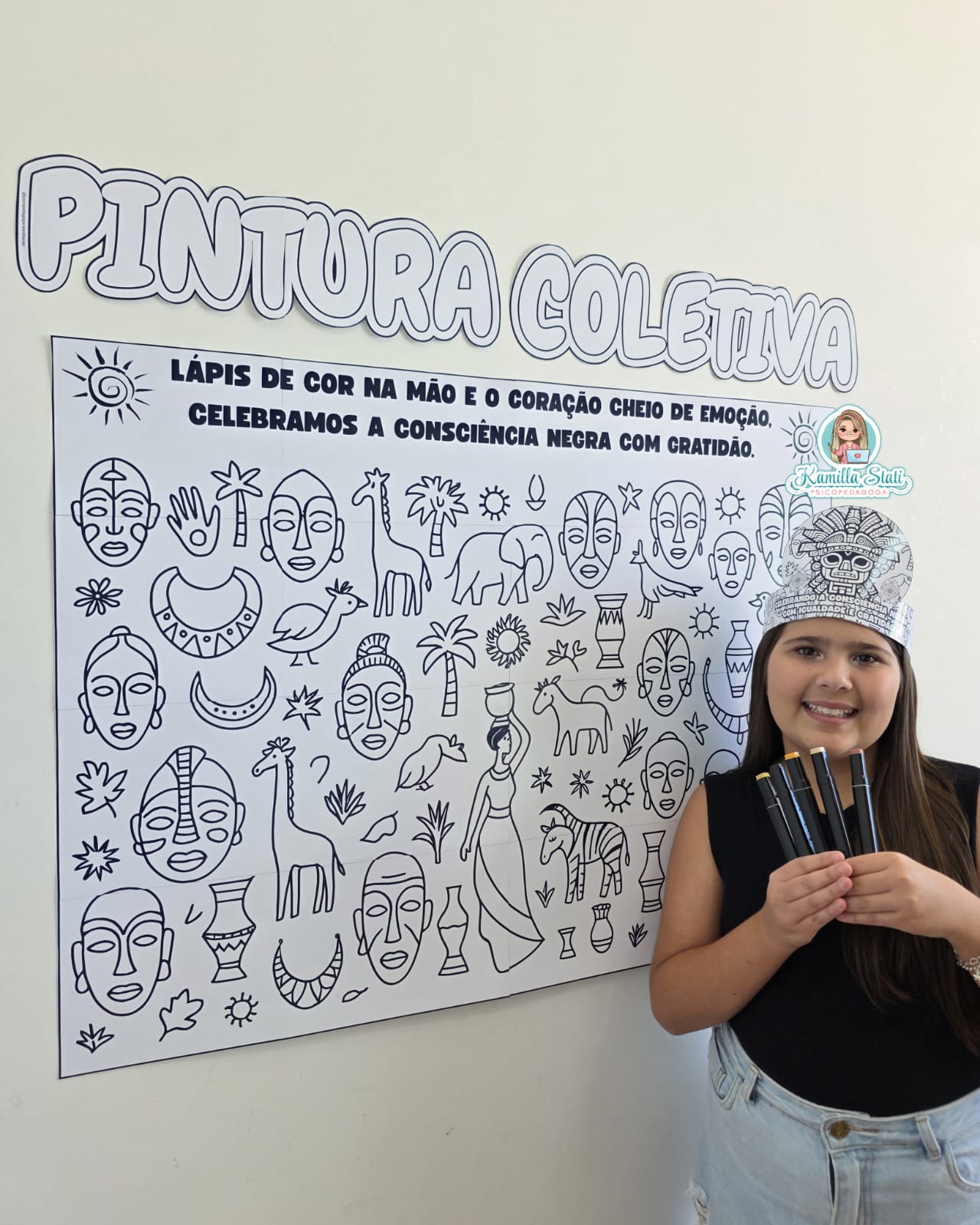 Pintura coletiva: Consciência Negra