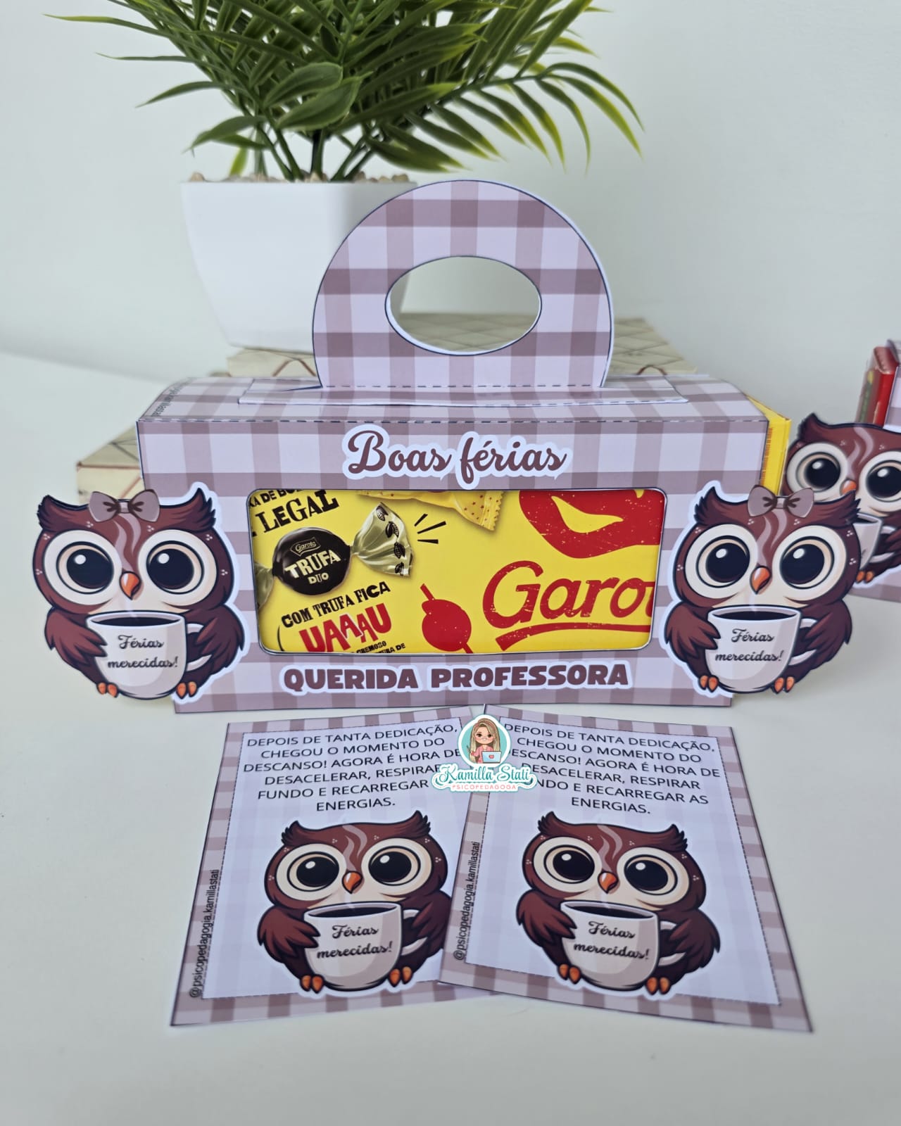 Caixa de bombom férias