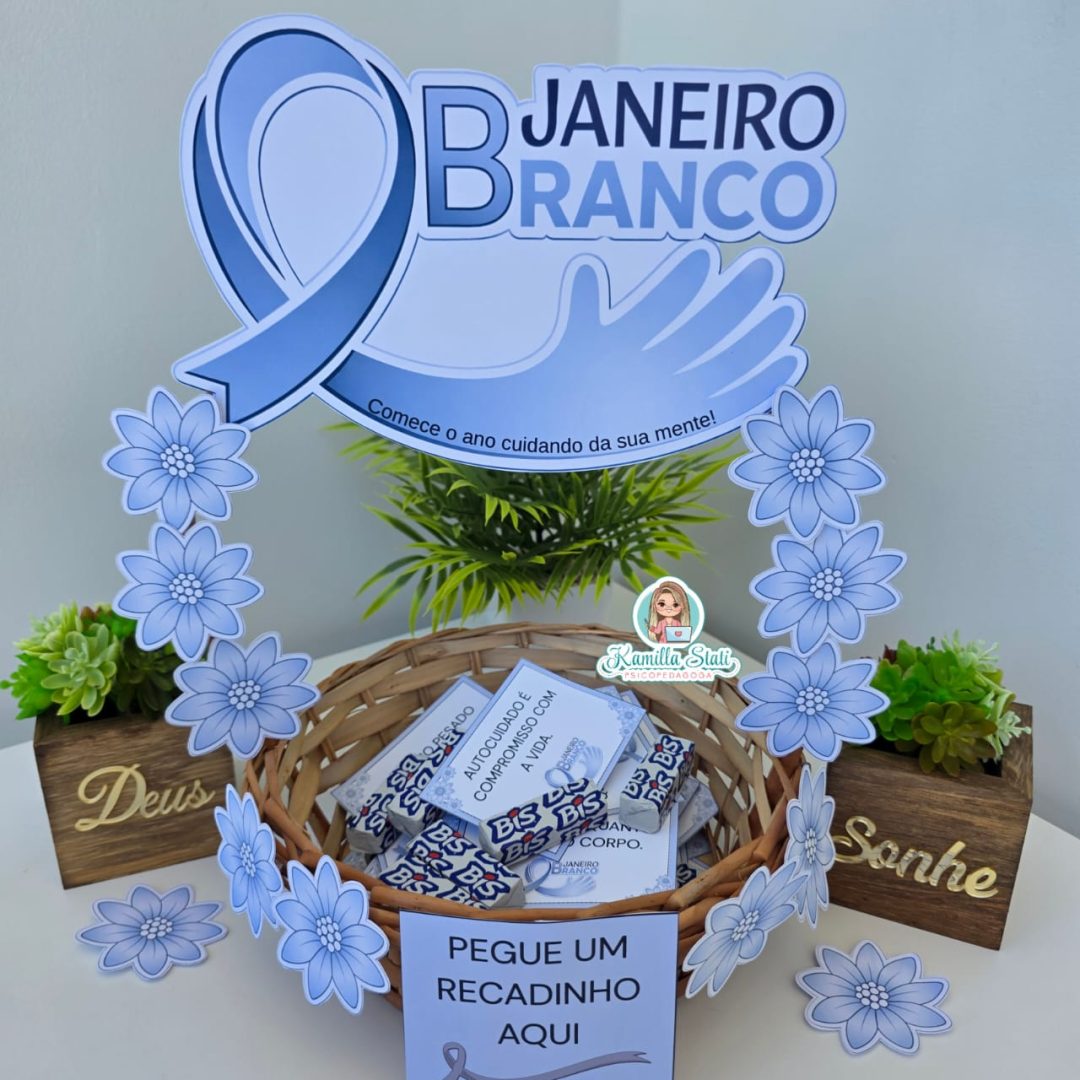 Cesta de recadinhos Janeiro Branco