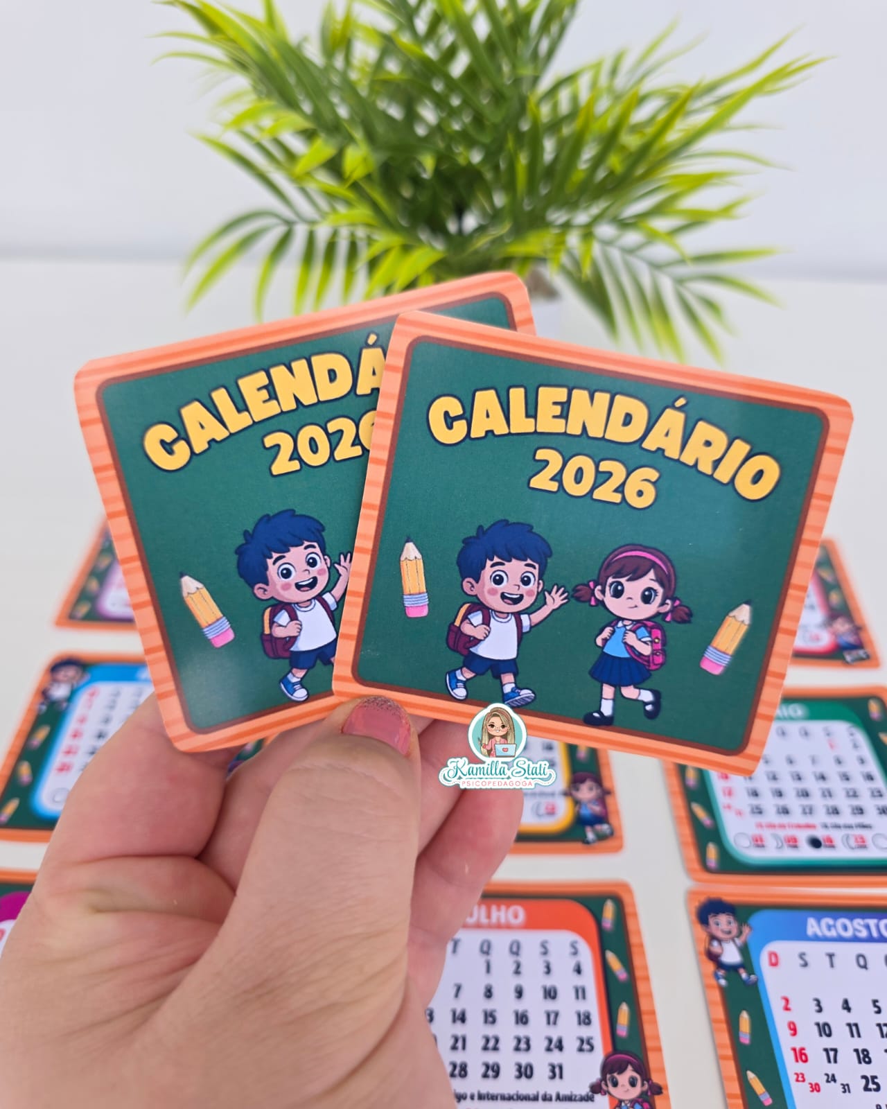 Chaveiro calendário 2026 volta às aulas - Imagem 2