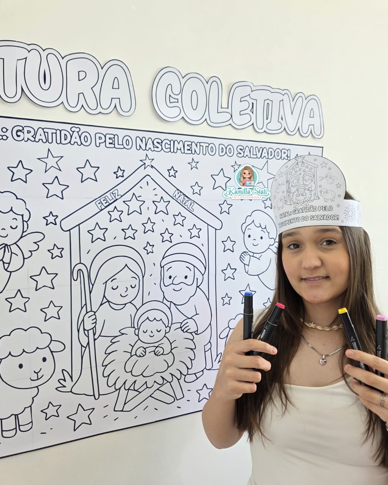 Pintura coletiva Natal Cristão - Imagem 2