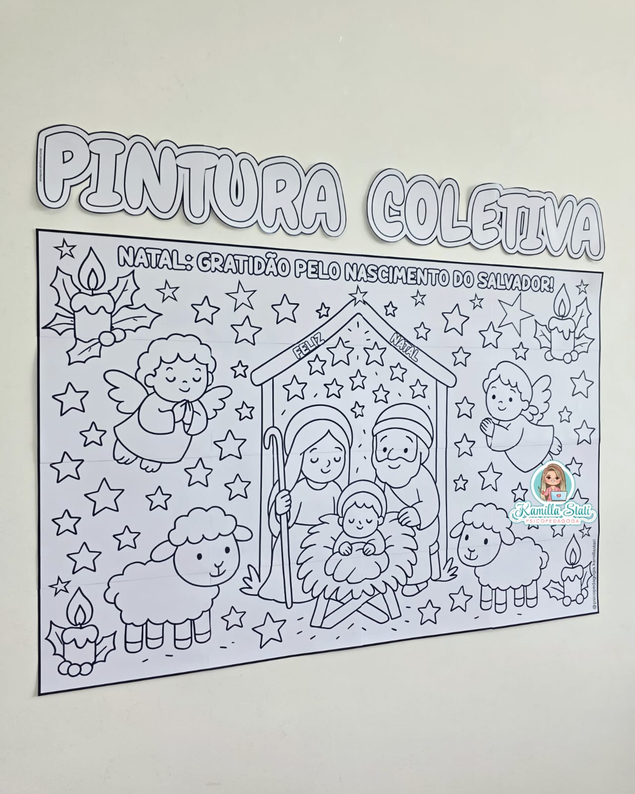 Pintura coletiva Natal Cristão - Imagem 3