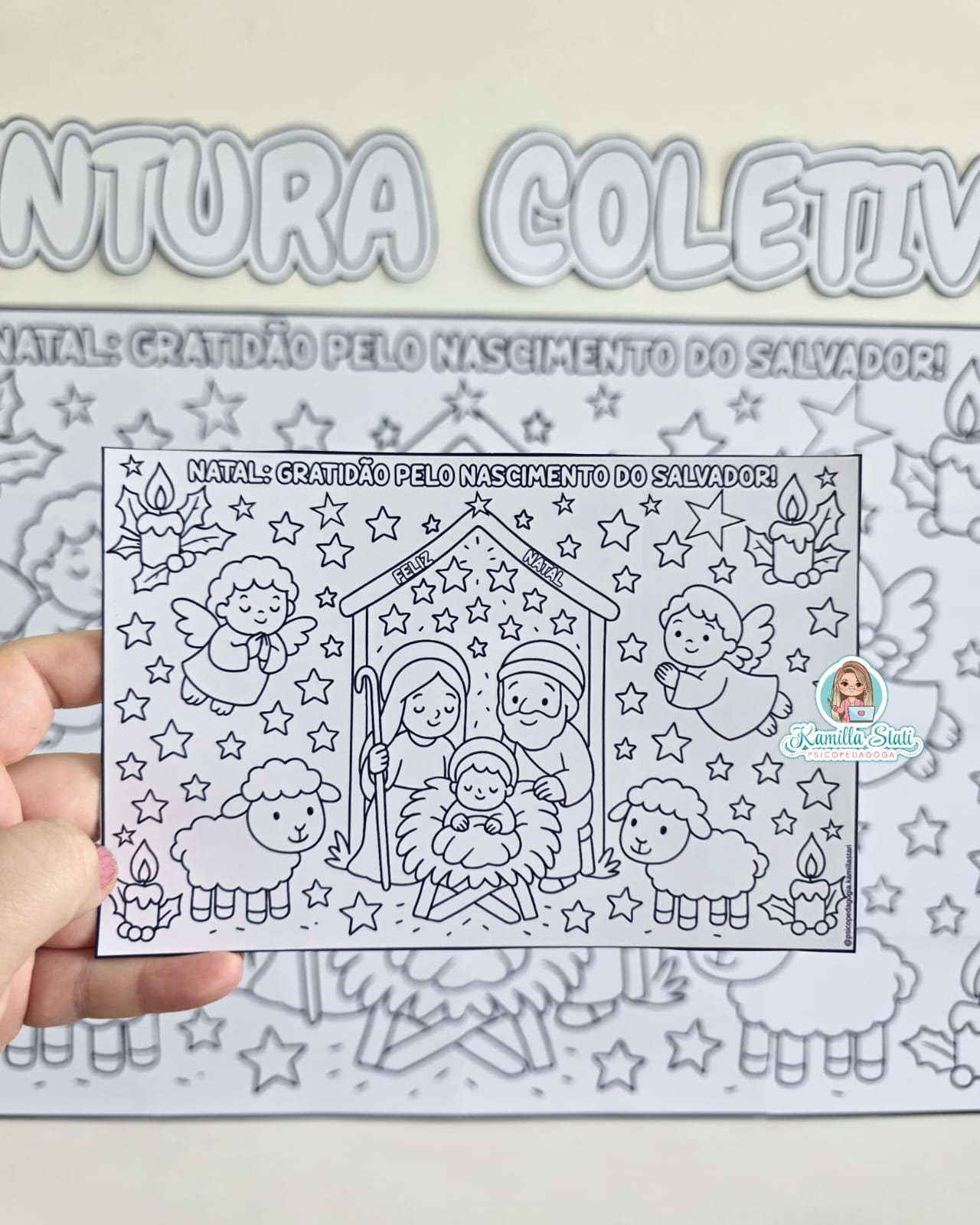 Pintura coletiva Natal Cristão - Imagem 5