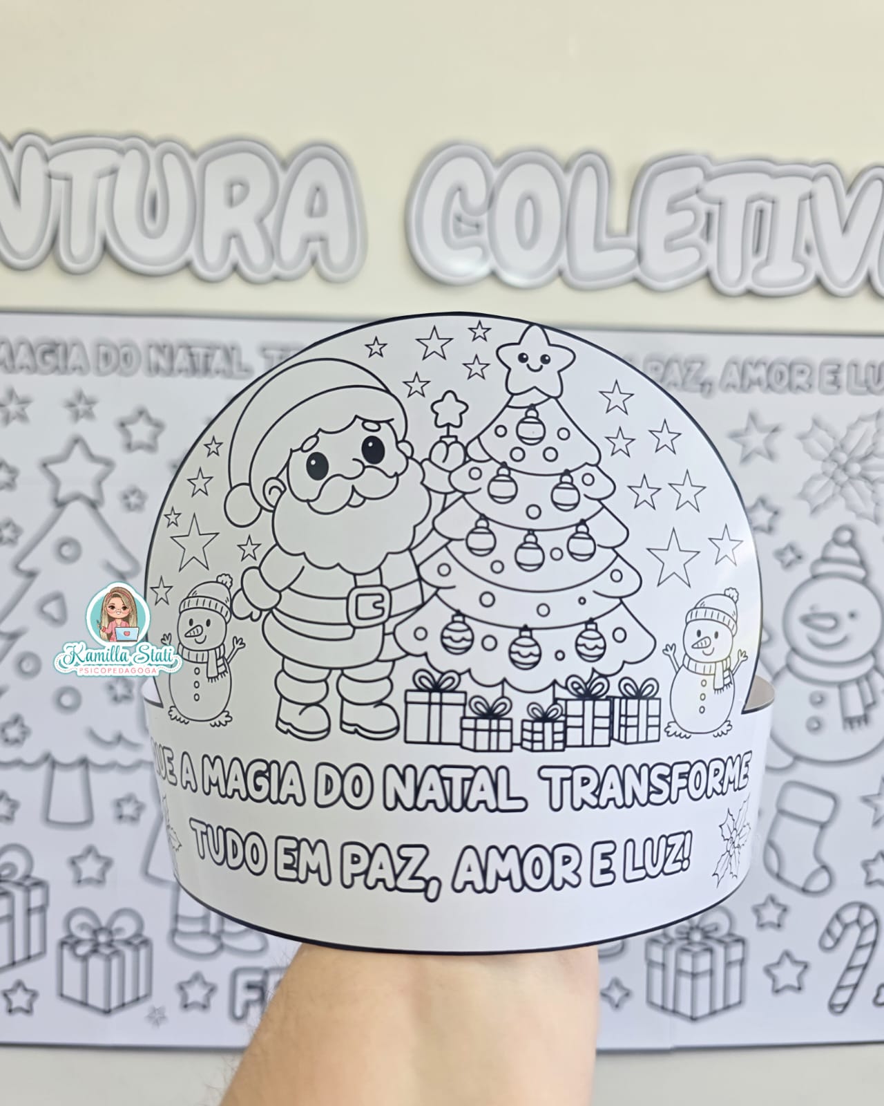 Pintura coletiva Natal Papai Noel - Imagem 3