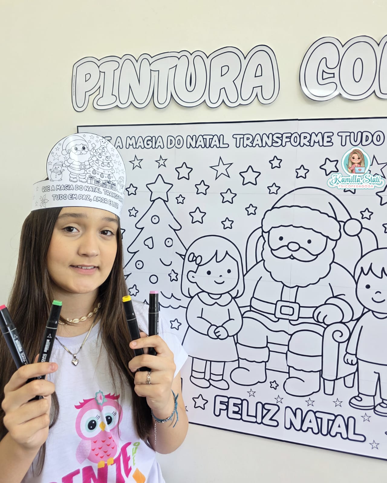 Pintura coletiva Natal Papai Noel - Imagem 4