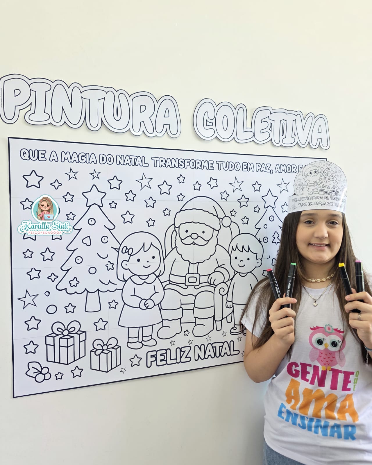 Pintura coletiva Natal Papai Noel - Imagem 5