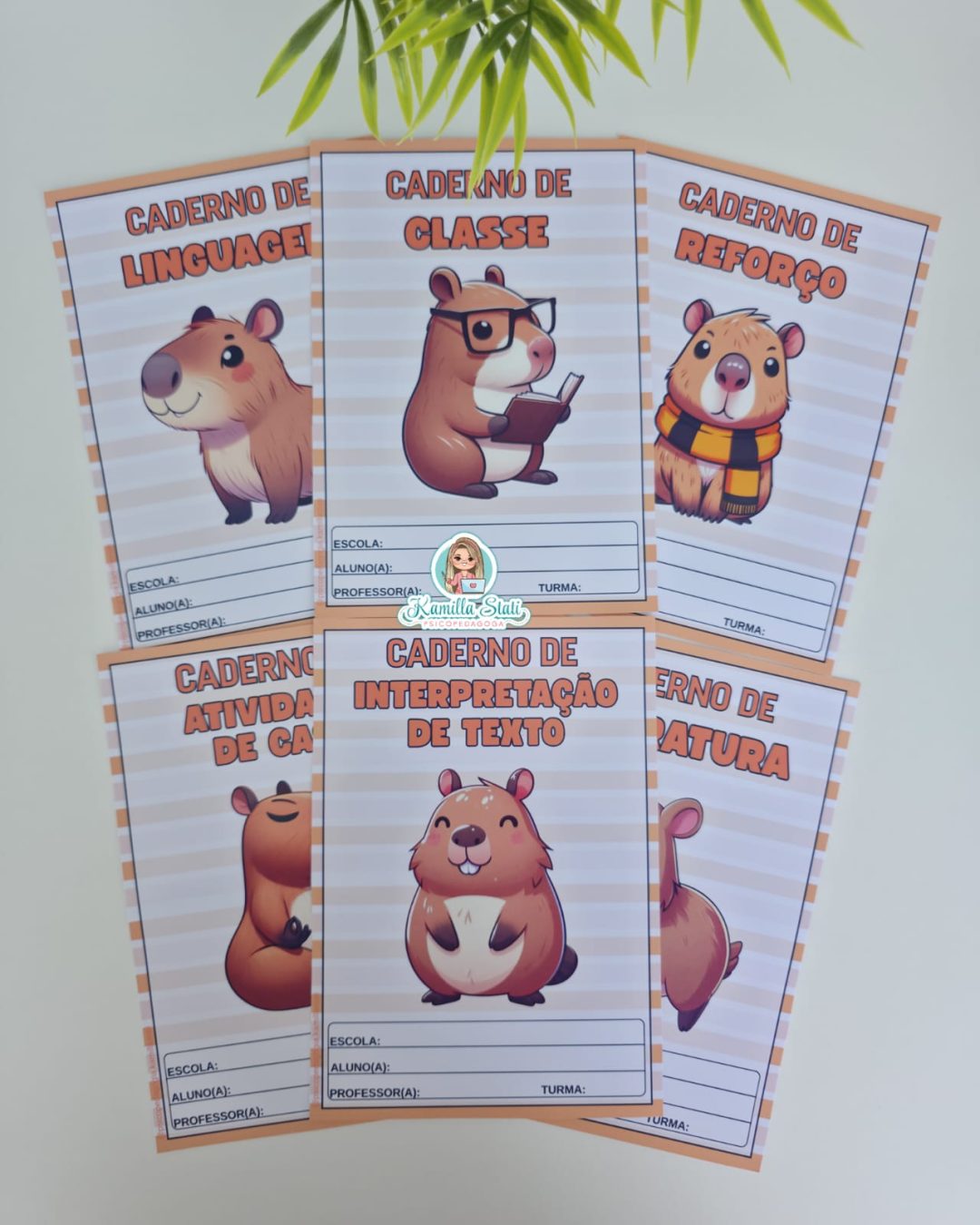Capas para caderno Capivara - Materiais Para Profes: Seu Portal de Recursos
