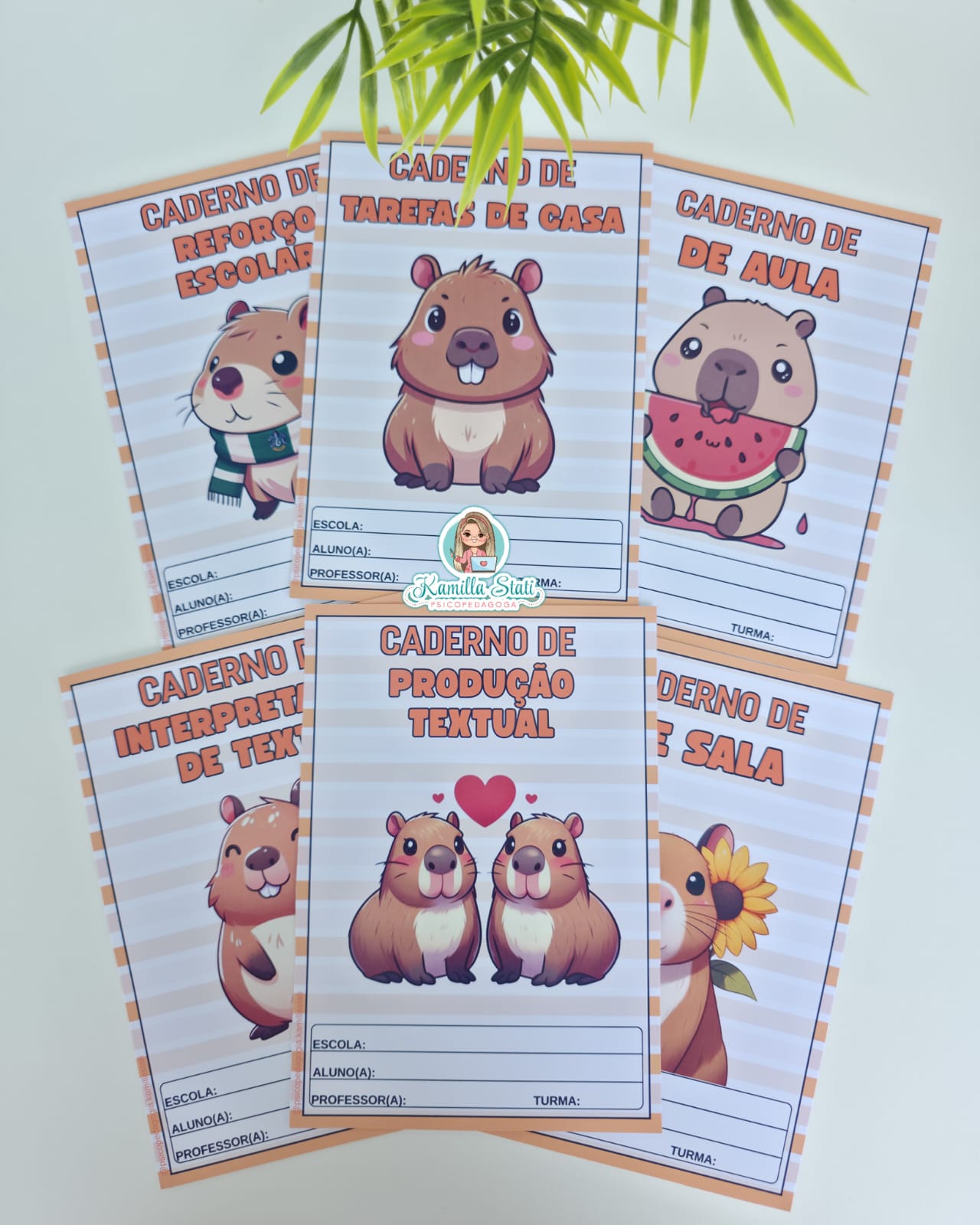 Capas para caderno Capivara