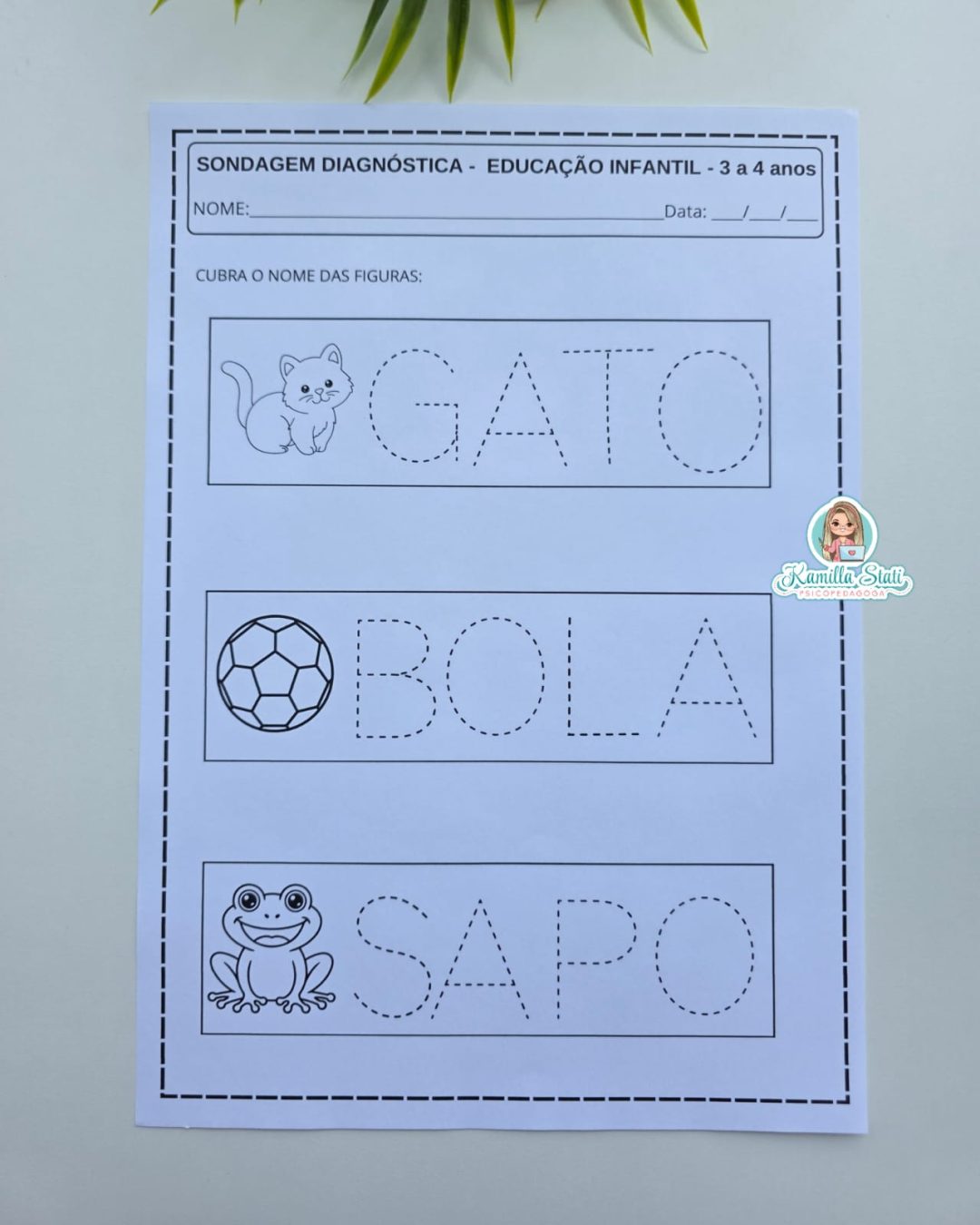 Sondagem Diagnóstica – 3 a 4 anos | Educação Infantil - Materiais Para ...