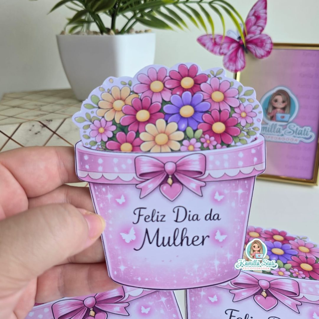 Cartão vasinho dia da mulher