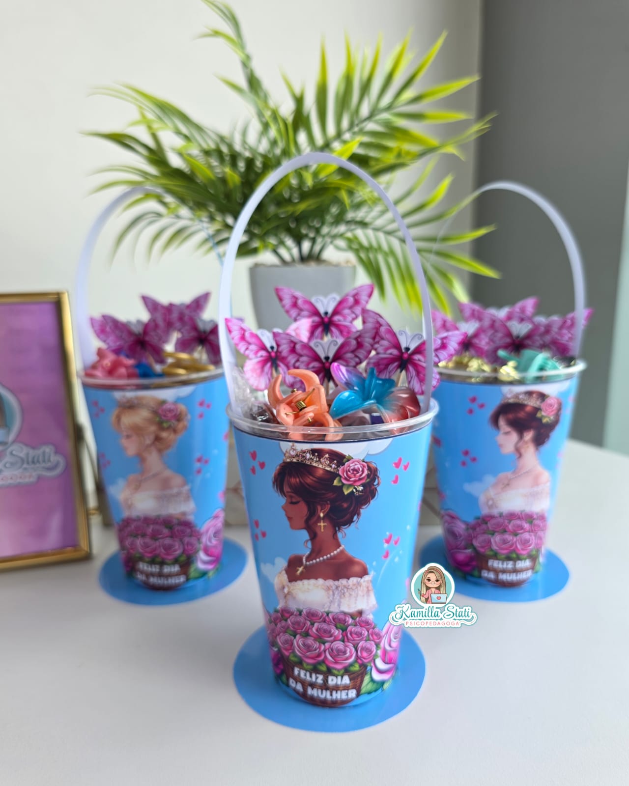 Copo rosas dia da mulher - Imagem 3